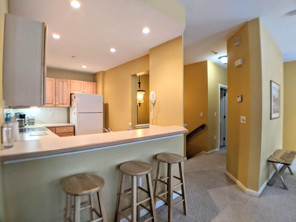 kitchen with counter seating