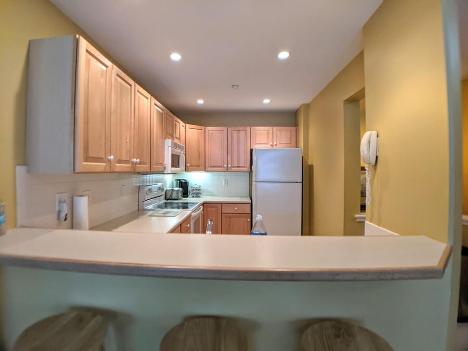 counter seating view of kitchen