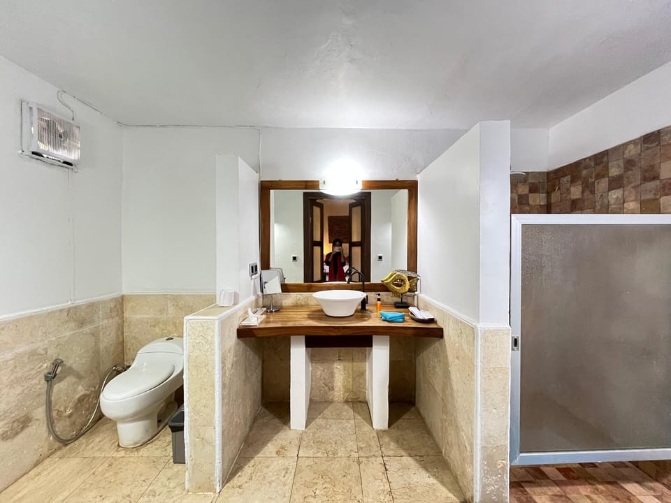 Superior Cottage | Bathroom | Shower, free toiletries, hair dryer (on request), towels
