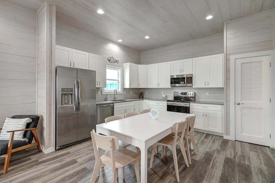 Open Living, Dining, and Kitchen. 