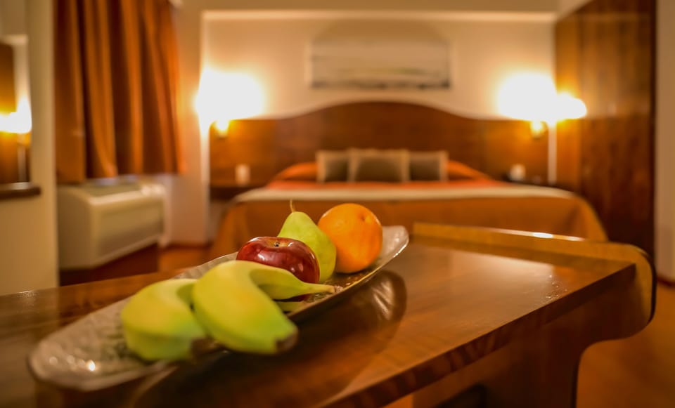 Premium bedding, down comforters, pillowtop beds, minibar