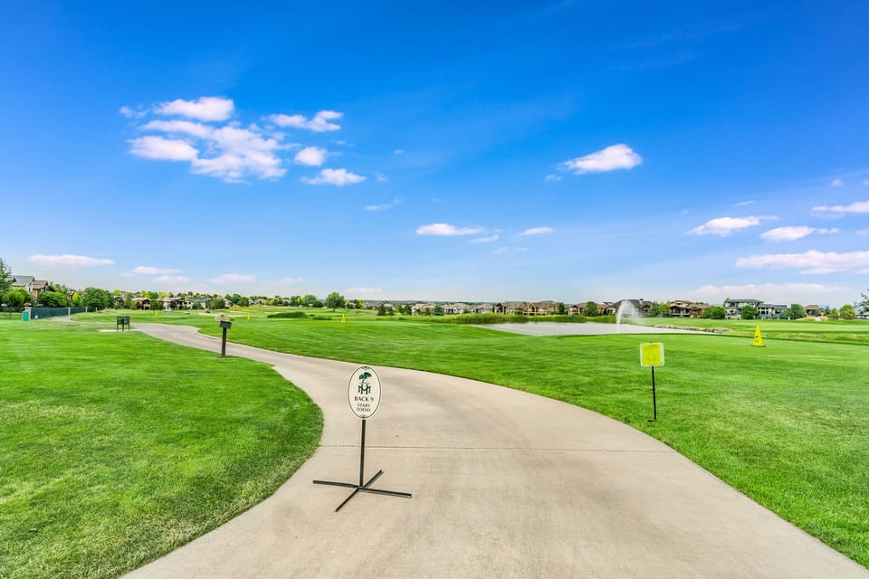 Golf course and driving range
