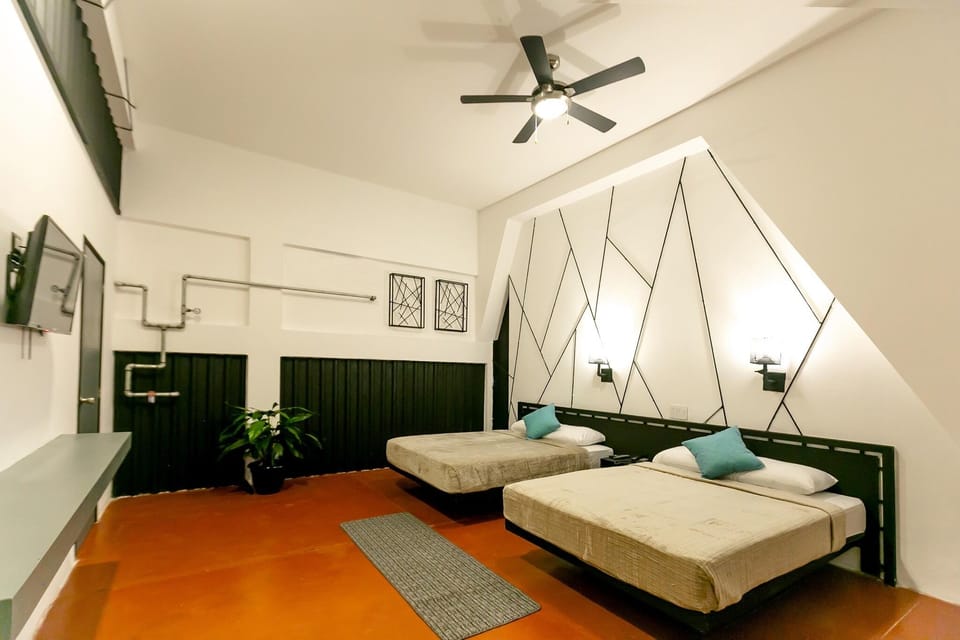 Basic Double Room, 2 Queen Beds | Desk, laptop workspace, WiFi (free), bed sheets