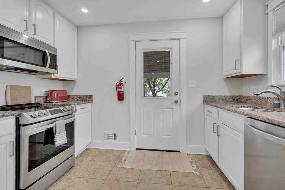 Kitchen with Access to Backyard