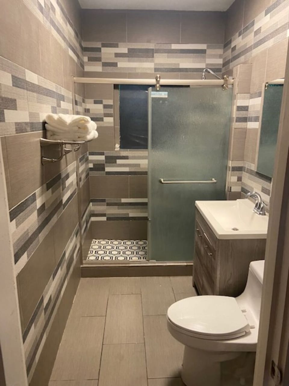Shower and restroom 