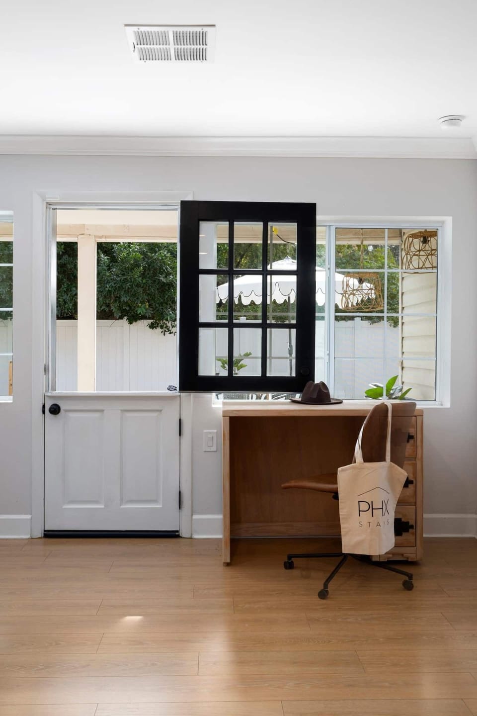 Something about a dutch door to let the evening breeze in.