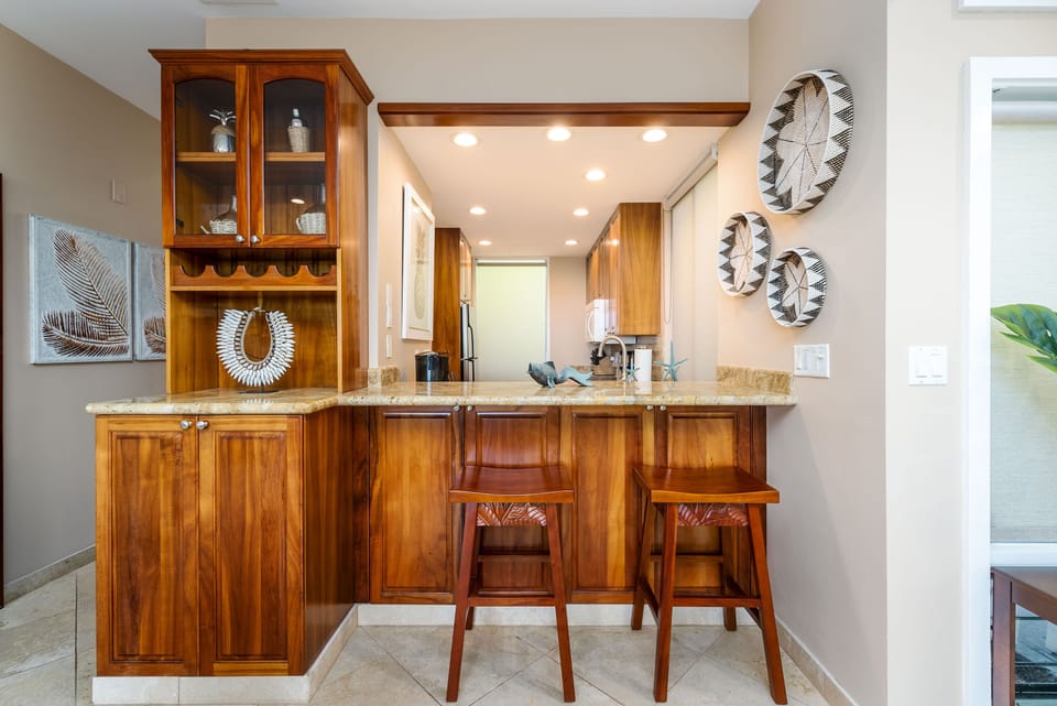 Looking into kitchen