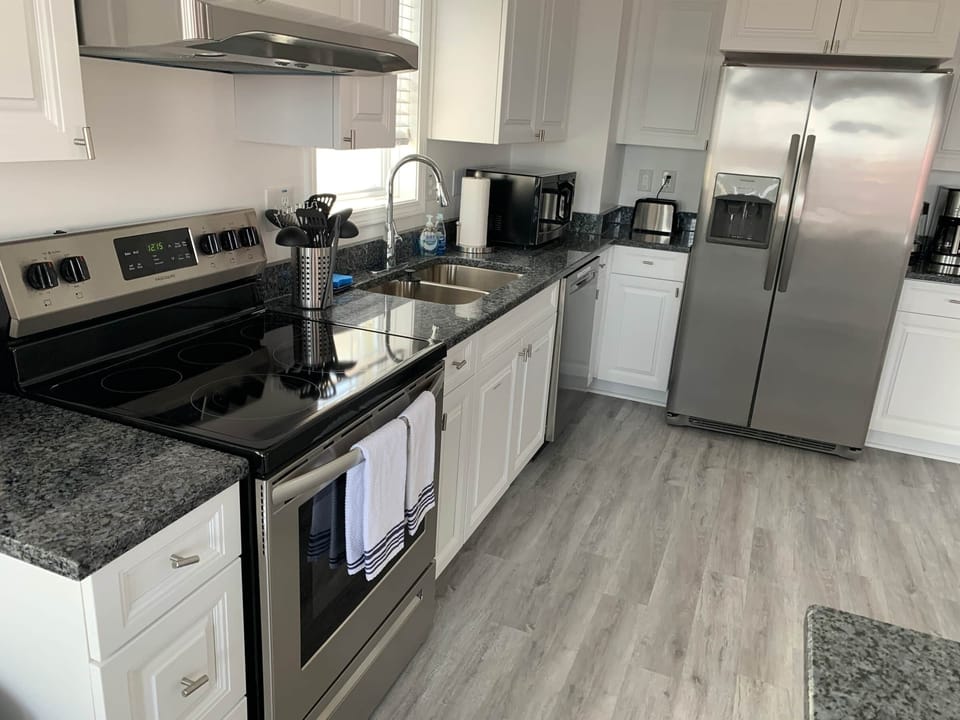 Fully stocked kitchen