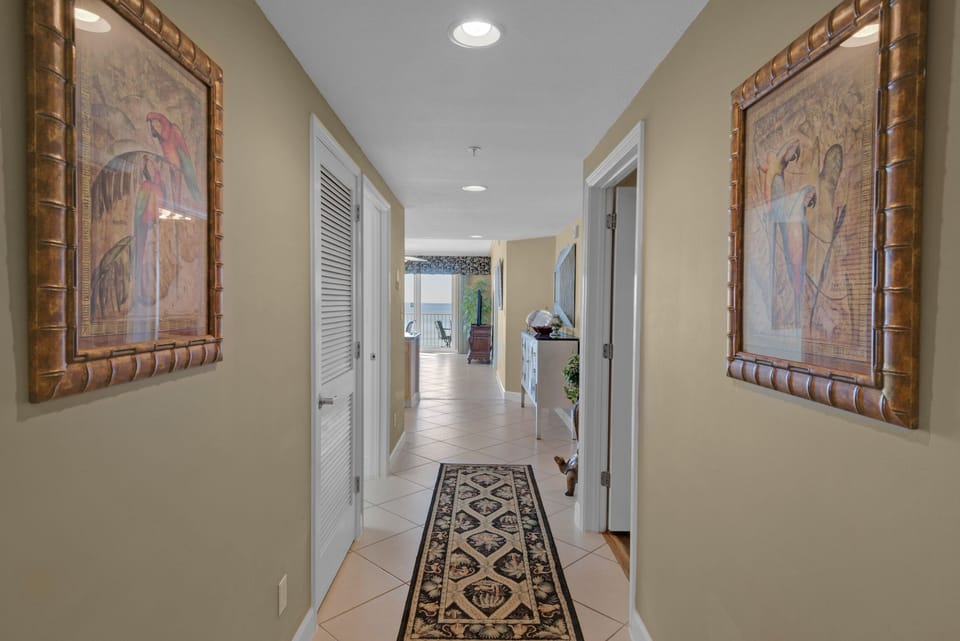 Hallway to guest rooms