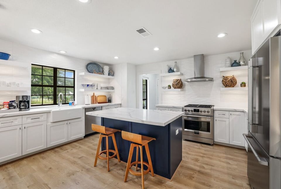 New stainless steel appliances