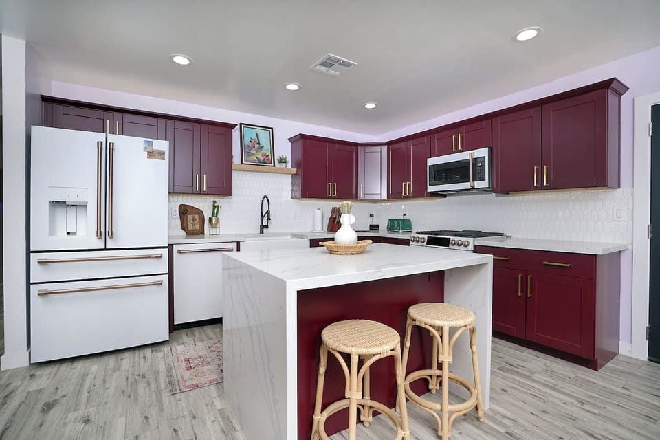 Gorgeous high end Cafe appliances in the beautiful new kitchen.