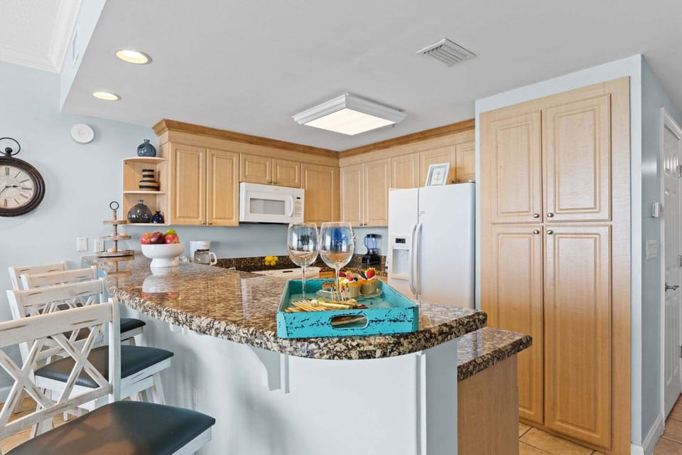 Full Size Kitchen with Bar Seating