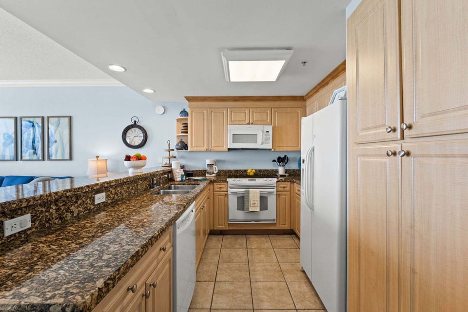Full Size Kitchen with Bar Seating