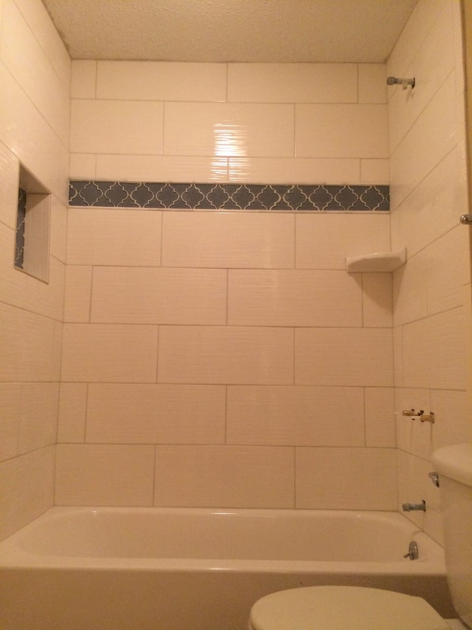 Full view of the tub/shower
