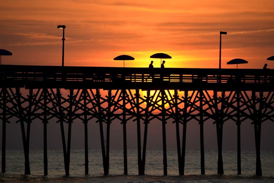 Garden City pier at sunrise