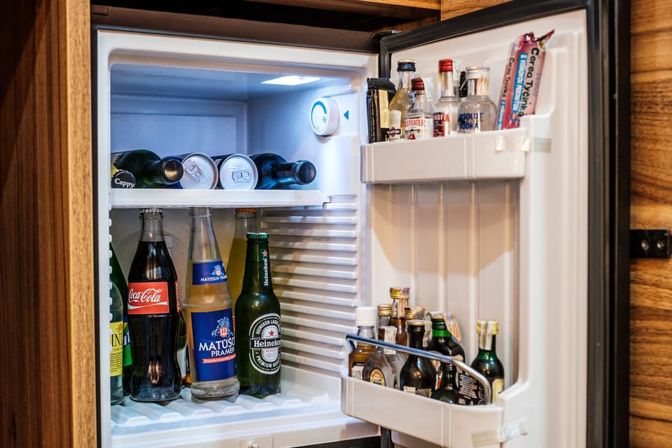 Minibar, in-room safe, desk, laptop workspace