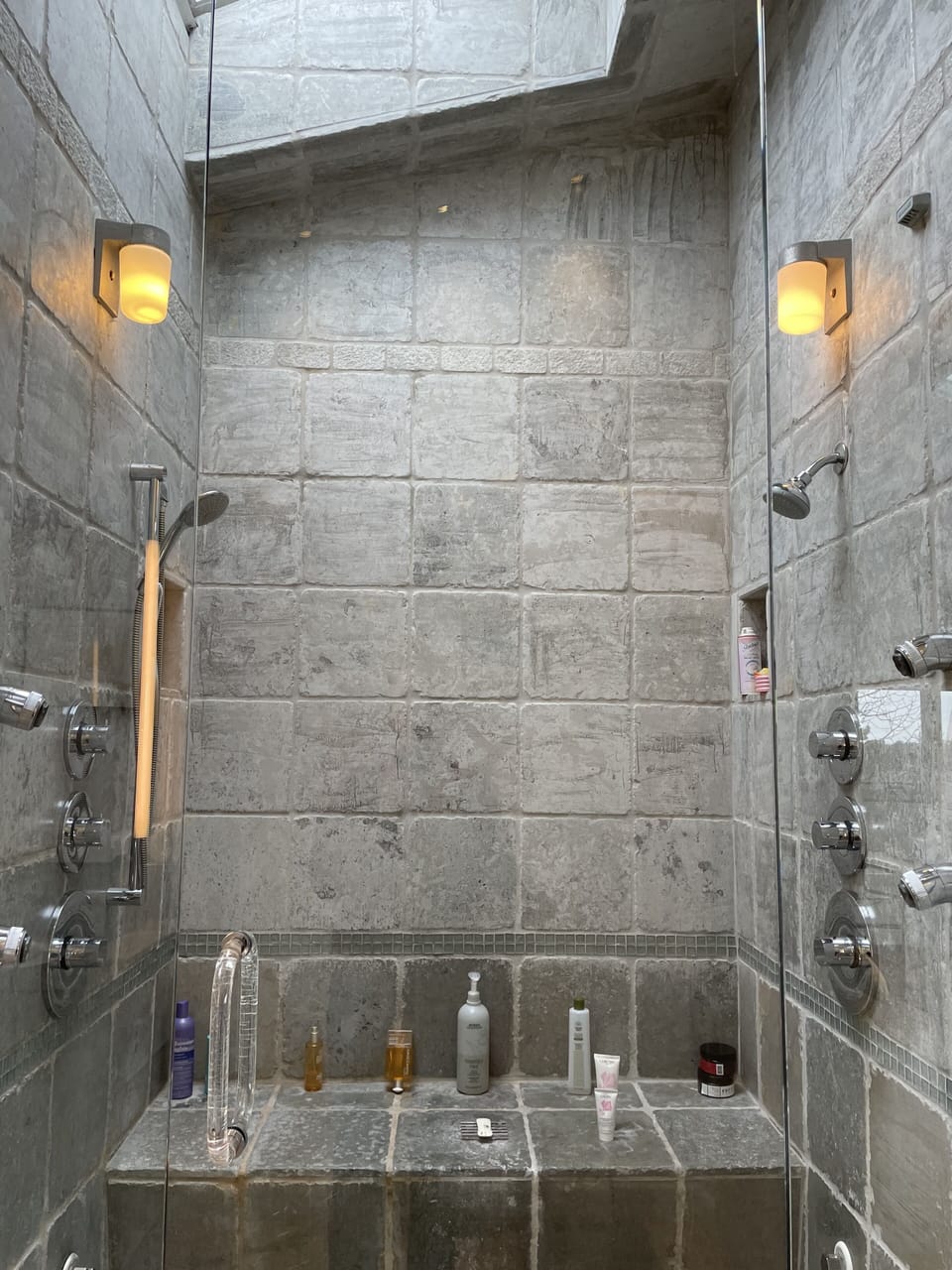 Master shower