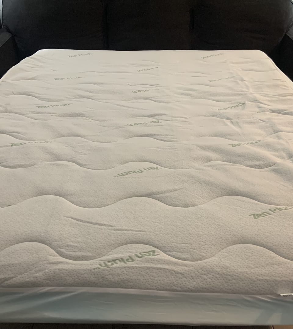 Sleeper sofa with memory foam mattress
