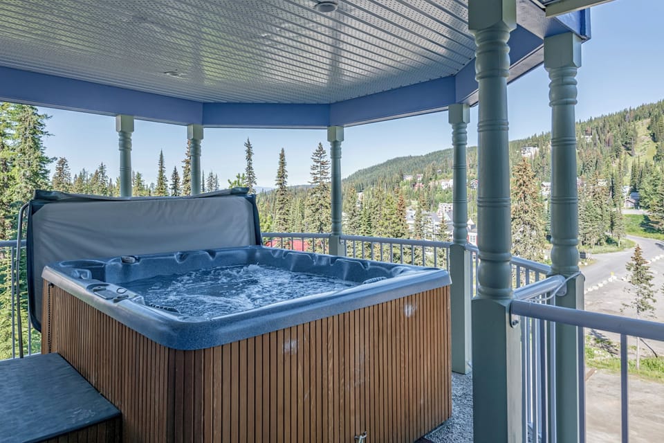 Private Hot Tub with a great view of the Village 