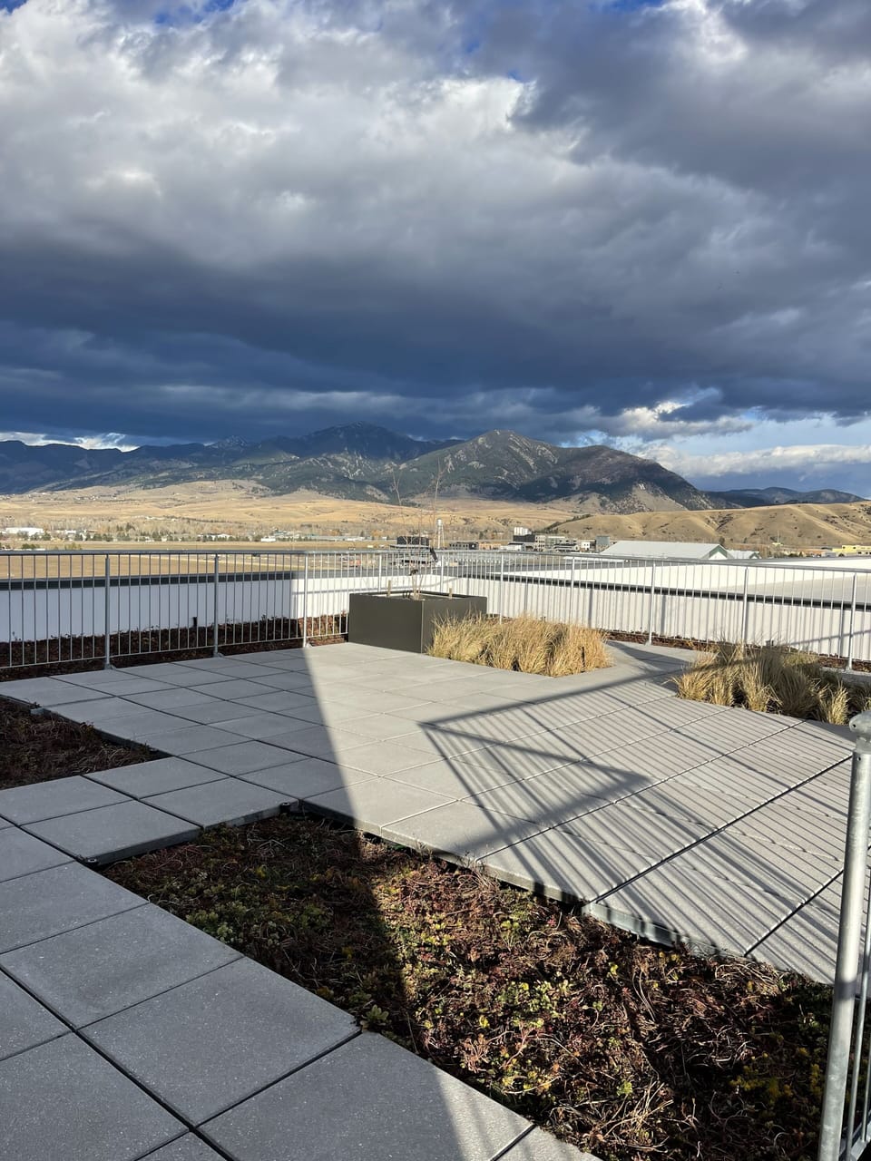 Views to the north from rooftop