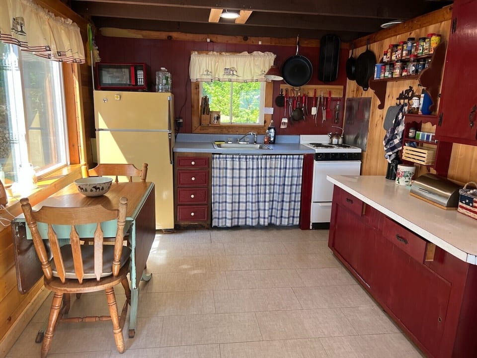 Fully stocked kitchen 