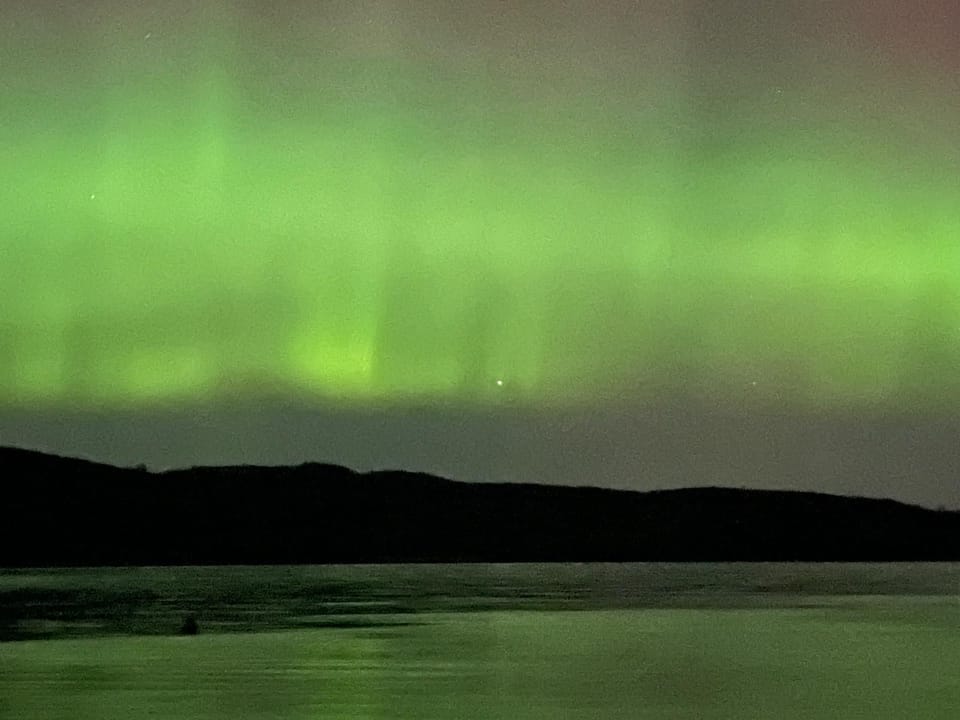 the northern lights in Strachur