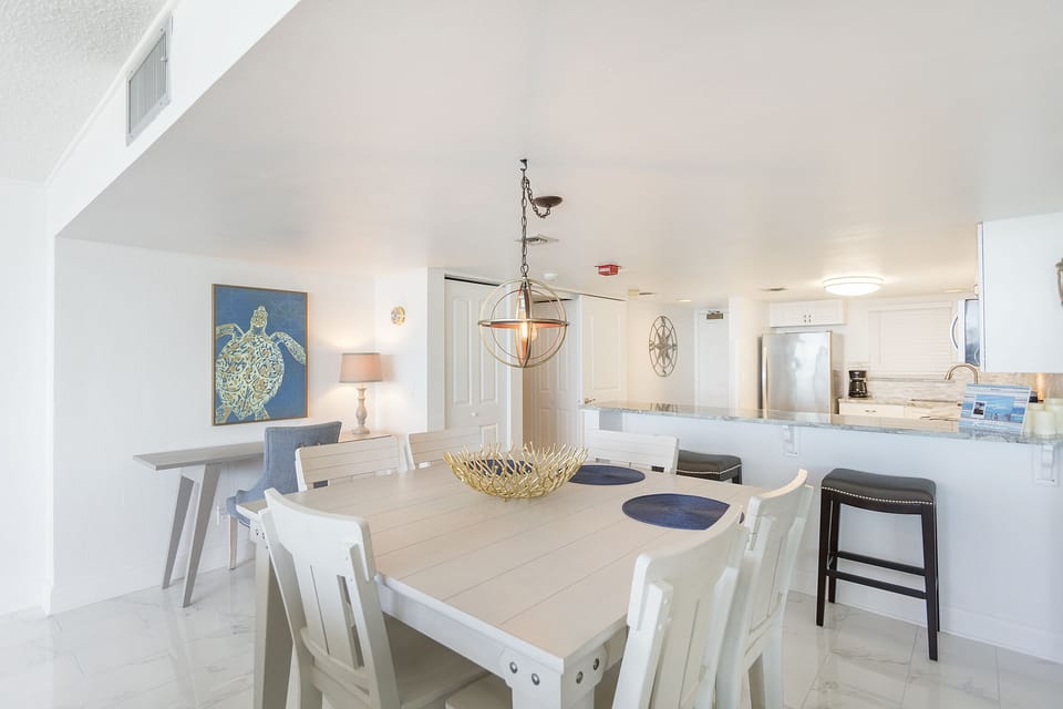 Kitchen and dining area