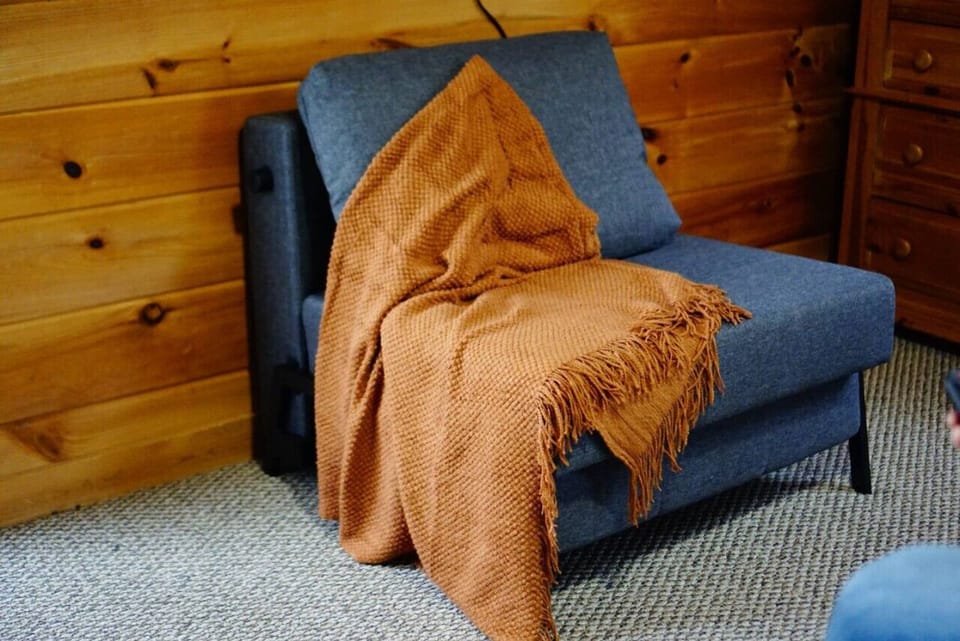 Twin Sleeper chair inside the upstairs bedroom.