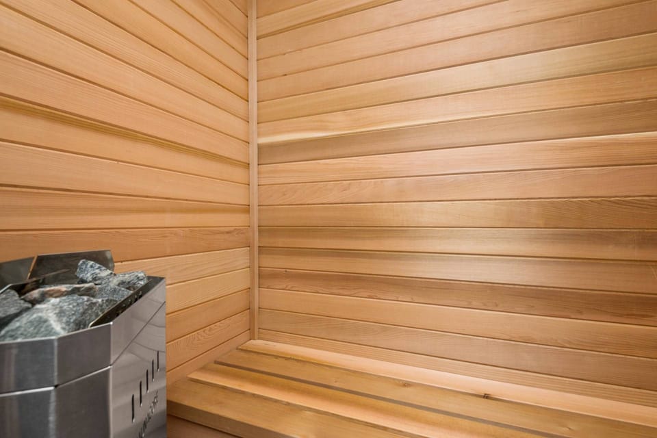 The sauna is one of the special amenities that makes Lake Escape an exceptional rental.