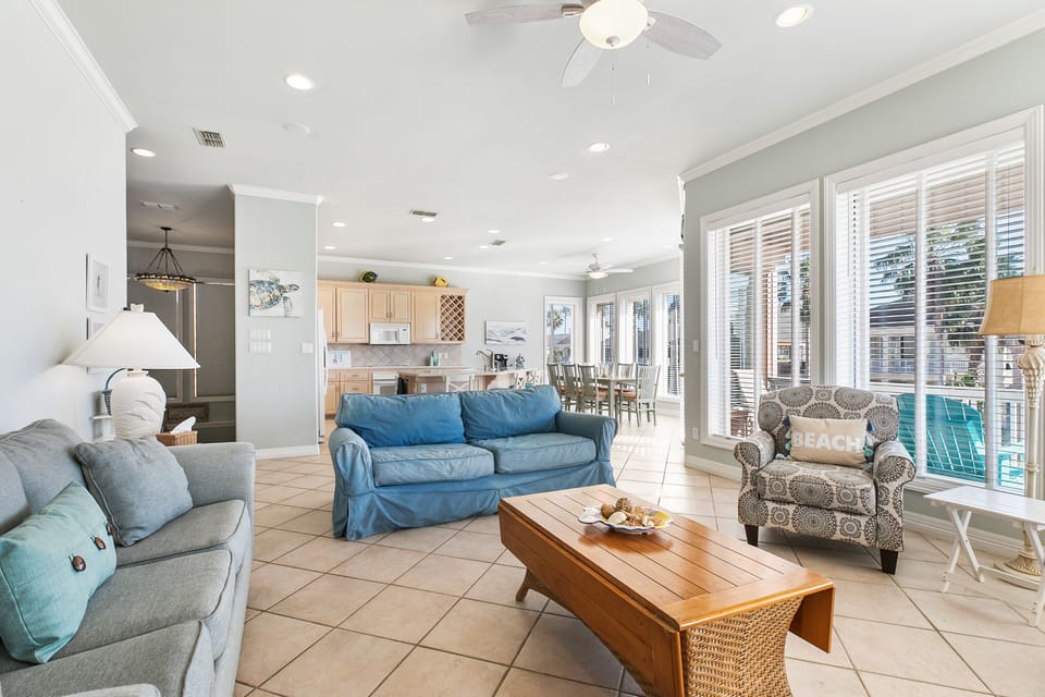 Full view of the main 2nd floor space! So much natural light 3 sides of windows! Imagine your family and friends here!