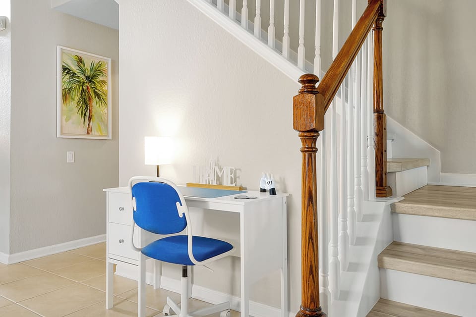 Workspace with desk