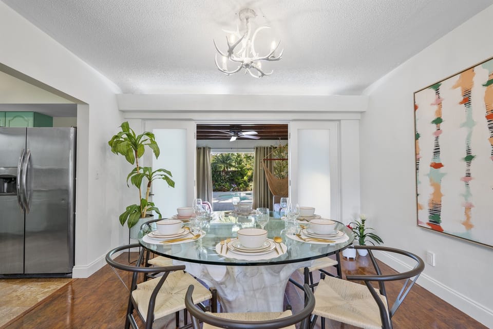 Dining area with a view