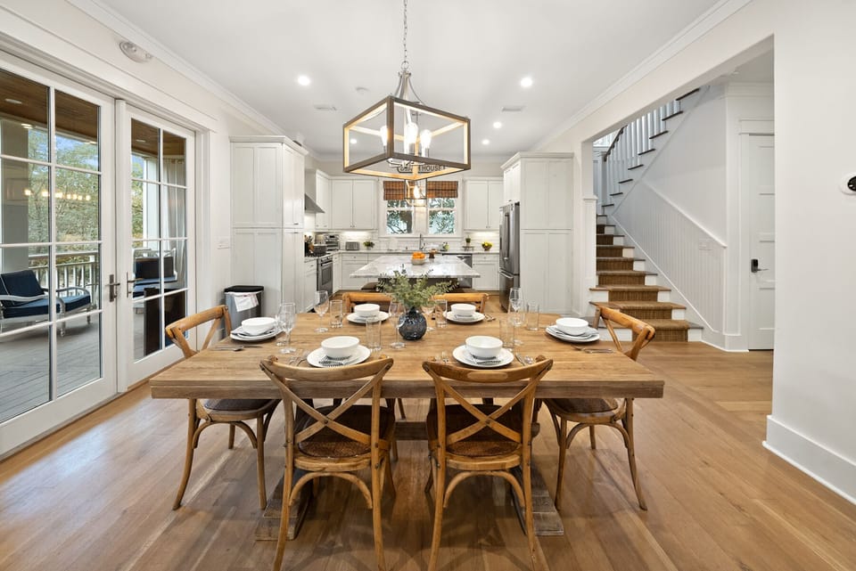 All Decked Out | Dining Area | The Preserve at Grayton Beach | 30A