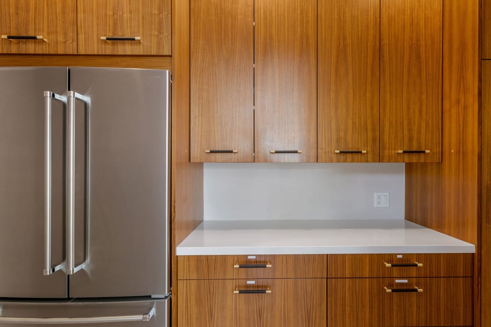 Walk-in pantry with a second refrigerator