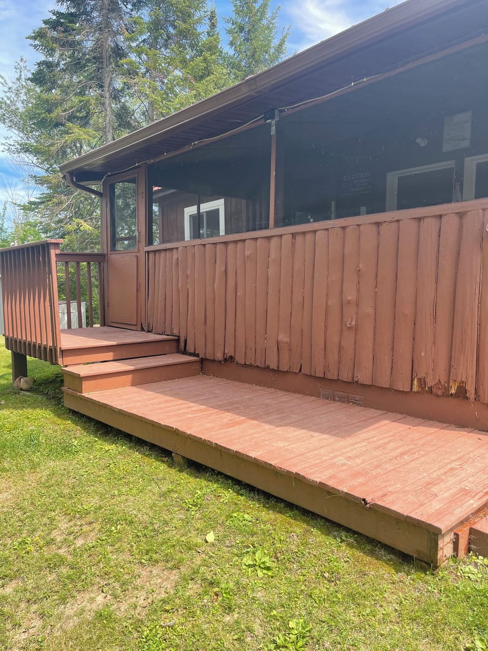 Entryway to cabin 6
