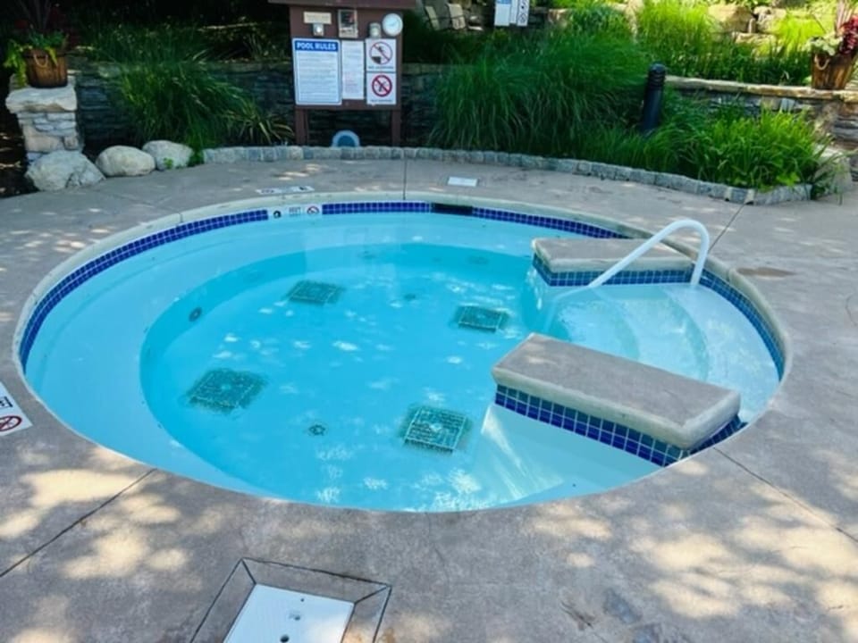 Relax and unwind in the outdoor hot tub oasis
