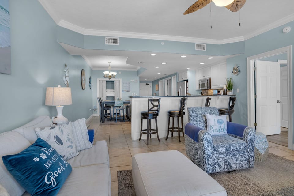 Condo, Multiple Beds, Pool Access | Living area | TV