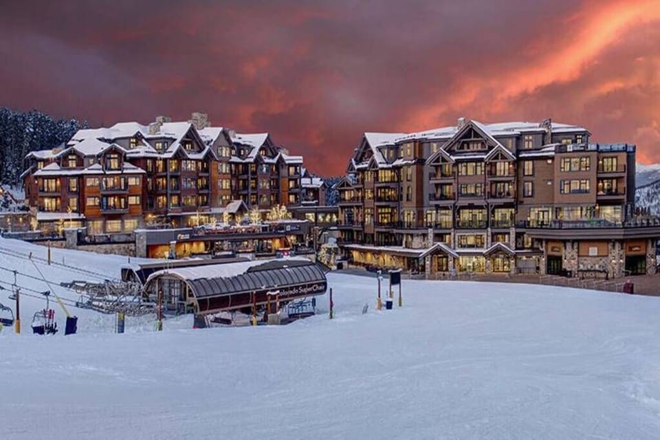 Steps from the lifts