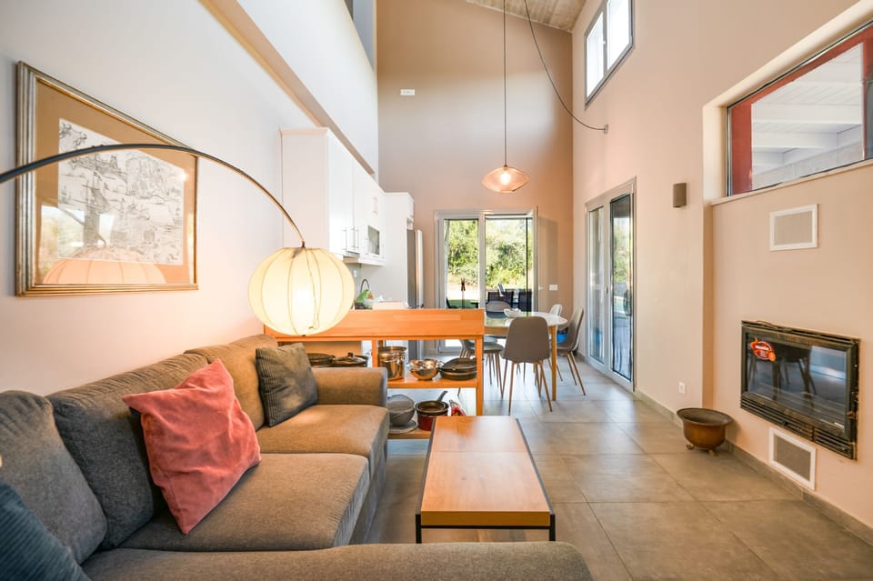 Laid back living area with contemporary charm
