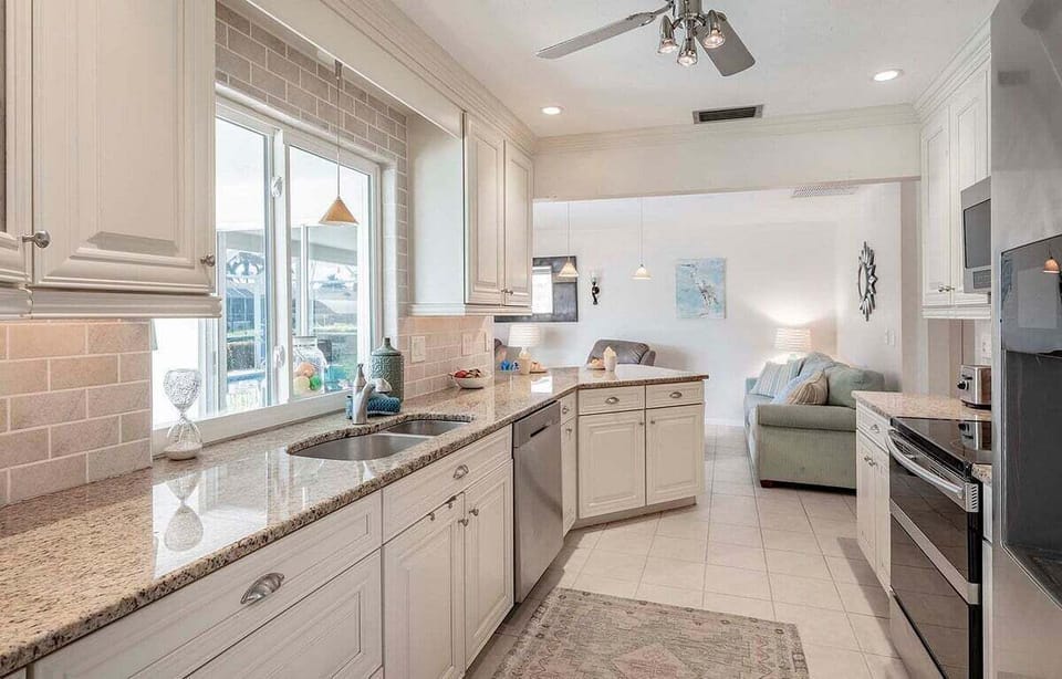 Kitchen with Pass Through Window to the Lanai