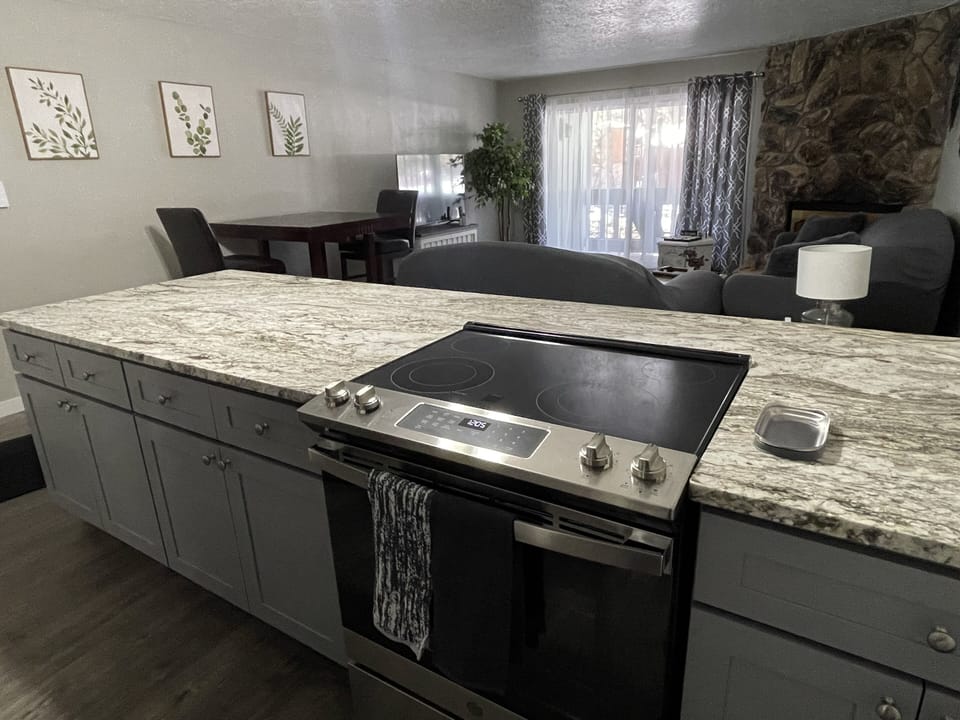 All new appliances.  Spacious counter top sitting area.