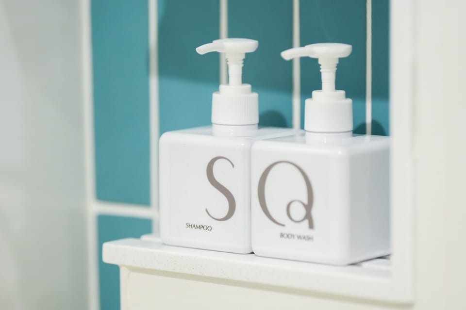 Shower, free toiletries, hair dryer, bathrobes