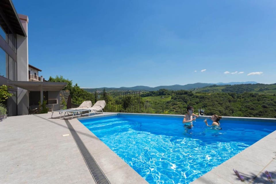 Family Villa, Multiple Bedrooms, Refrigerator & Microwave (Luxury Villa Eva Pool Whirlpool &) | Pool | Seasonal outdoor pool, a heated pool