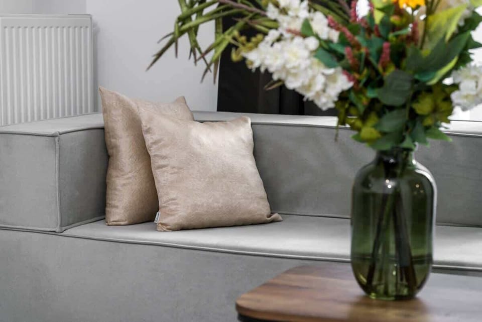 Stylish accessories in the apartment. 