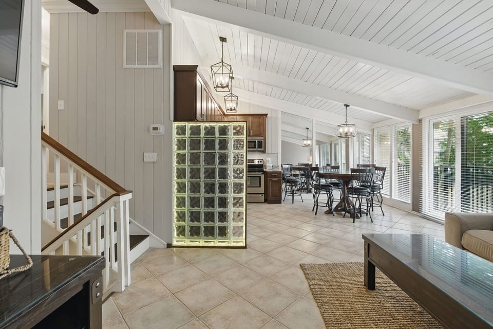 Open Living, Kitchen, and Dining Area