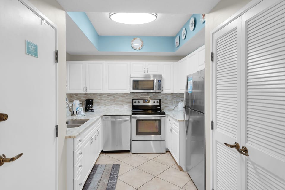 Kitchen has everything your chef needs