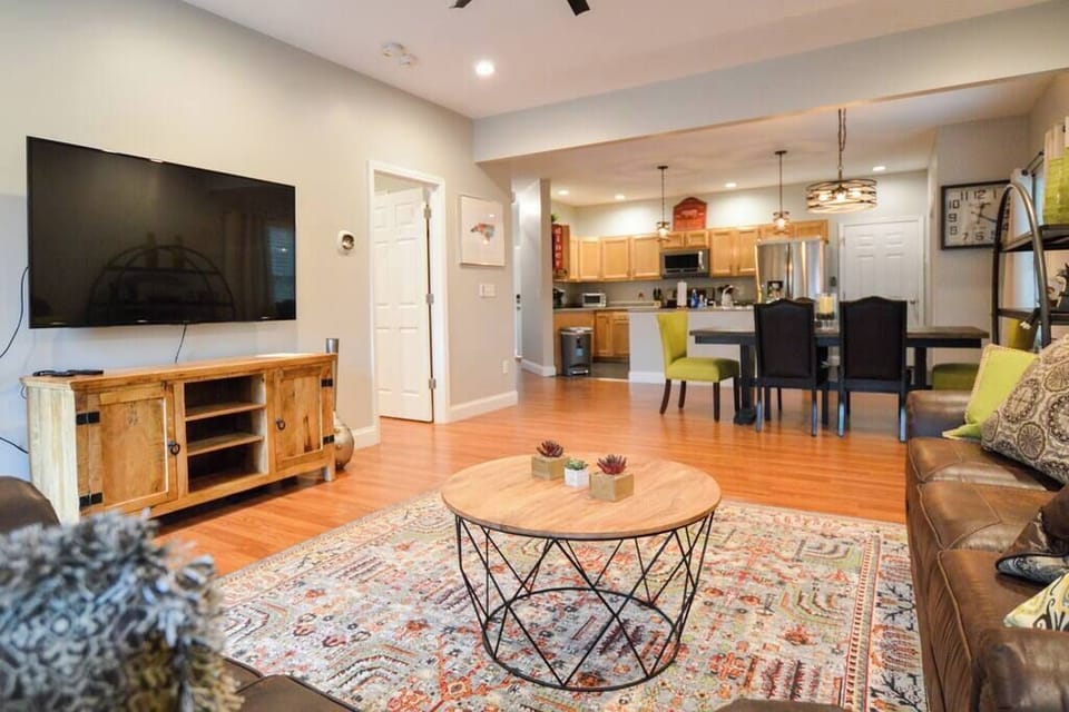 Open concept living, dining, and kitchen make family time a breeze!