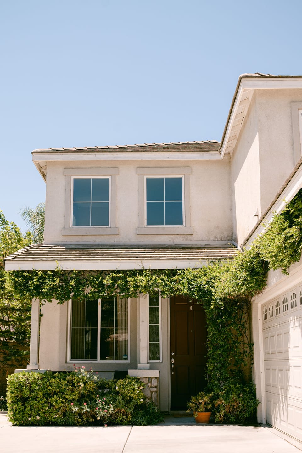 Front door with keypad entry.
