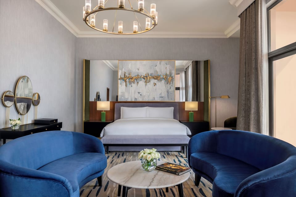 Royal Suite, 2 Double Beds | 1 bedroom, Egyptian cotton sheets, premium bedding, minibar