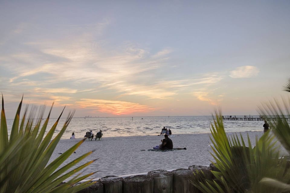 Beautiful Sunset views from the resort private beach